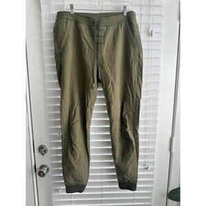 REI Cooperative Olive Green Cotton Jogger Pants